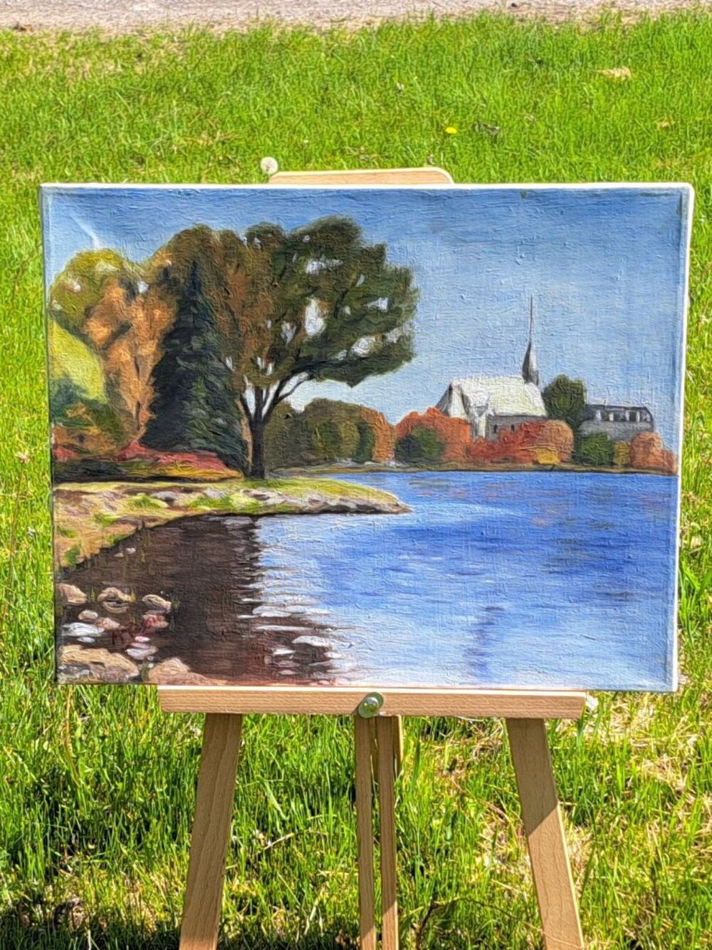 Maurice Tessier Landscape Vers Moulin Pointe Claire